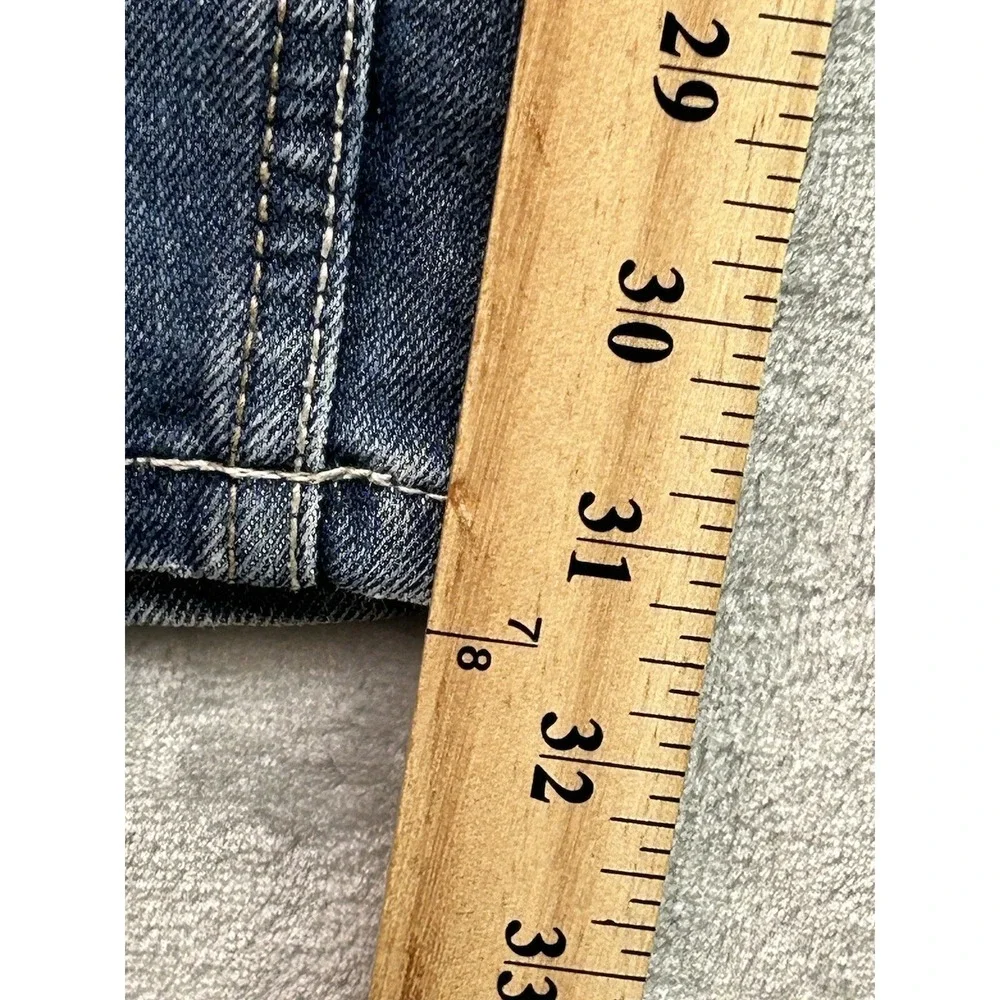 VTG Lee Mens Sz 30 (W29 in) Designer Blue Jeans Straight Leg Guys Work Pants